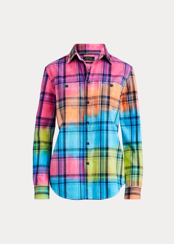 Women's Polo Ralph Lauren Cotton Madras Shirts | 836120KLA